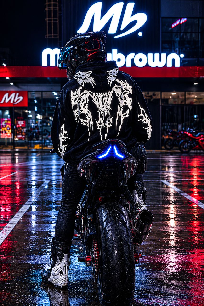 V9 Hoodie - Reflective Streetwear Riding Edition